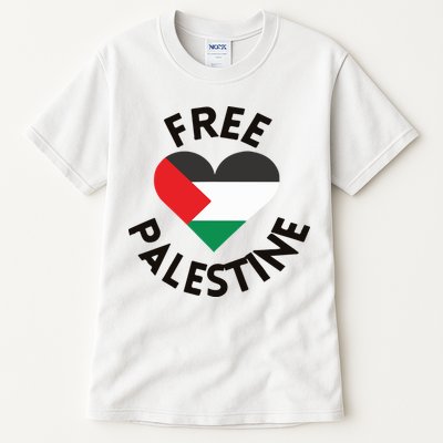 Free Palestine Heart Support Palestine Tall T-Shirt