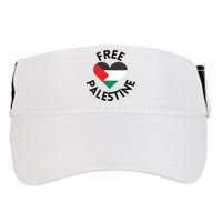 Free Palestine Heart Support Palestine Adult Drive Performance Visor
