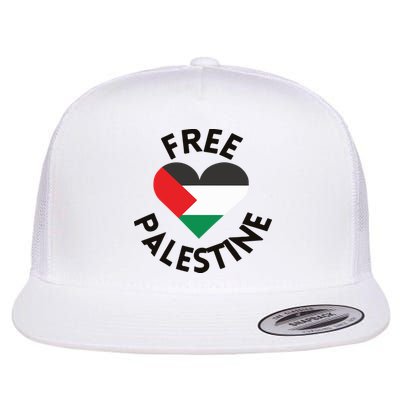 Free Palestine Heart Support Palestine Flatbill Hat