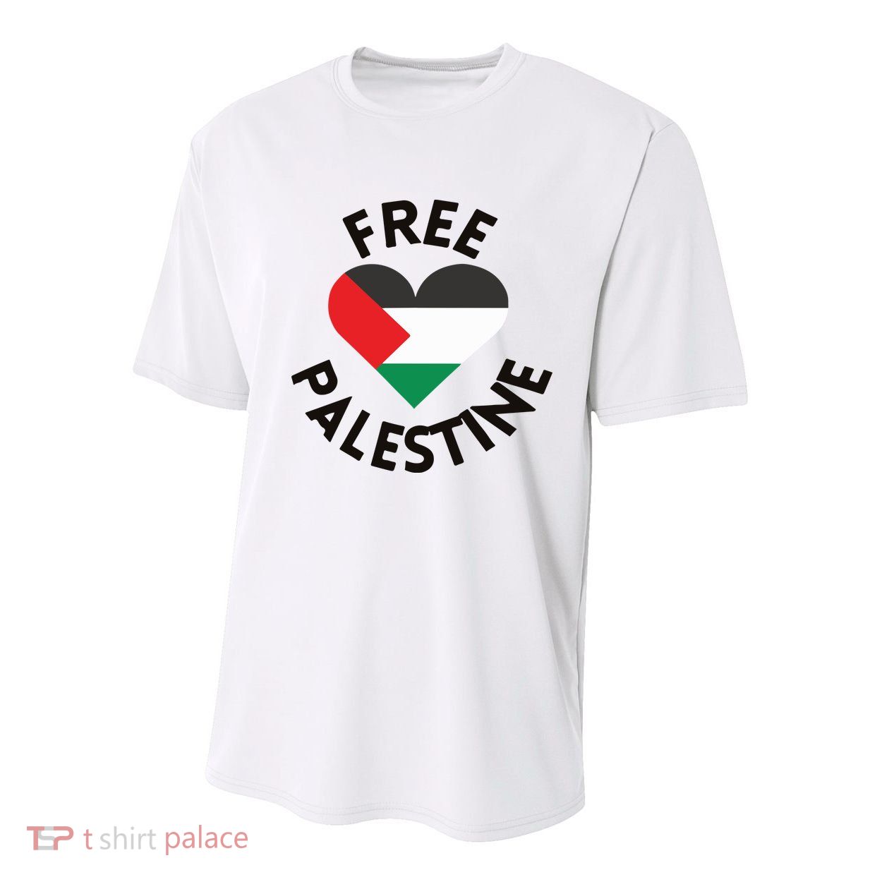 Free Palestine Heart Support Palestine Youth Performance Sprint T-Shirt
