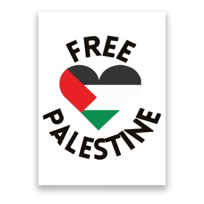 Free Palestine Heart Support Palestine Poster