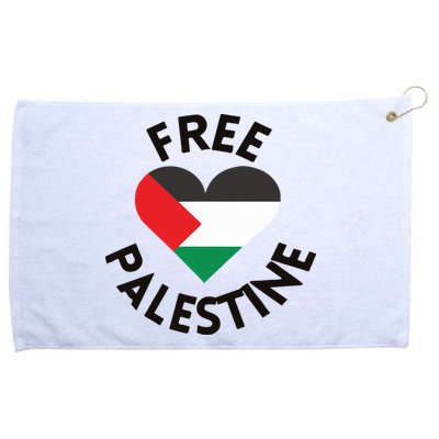 Free Palestine Heart Support Palestine Grommeted Golf Towel