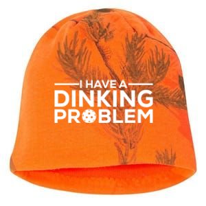 Funny Pickleball Humor I Have Dinking Problem Great Gift Kati - Camo Knit Beanie