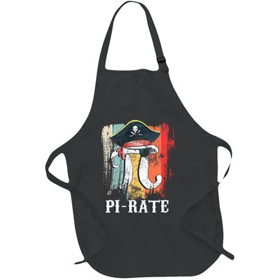 Funny Pi-rate - Happy Pi Day Math Geek Pirate Lover Full-Length Apron With Pockets