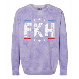 Fkh Political Humor F Kamala Harris Conservative Republican Colorblast Crewneck Sweatshirt