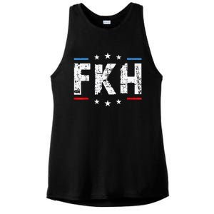 Fkh Political Humor F Kamala Harris Conservative Republican Ladies PosiCharge Tri-Blend Wicking Tank