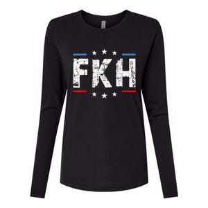 Fkh Political Humor F Kamala Harris Conservative Republican Womens Cotton Relaxed Long Sleeve T-Shirt