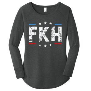 Fkh Political Humor F Kamala Harris Conservative Republican Women's Perfect Tri Tunic Long Sleeve Shirt