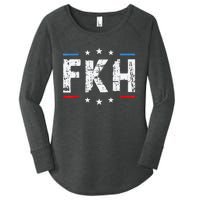 Fkh Political Humor F Kamala Harris Conservative Republican Women's Perfect Tri Tunic Long Sleeve Shirt