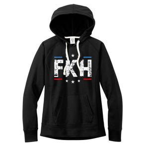 Fkh Political Humor F Kamala Harris Conservative Republican Women's Fleece Hoodie