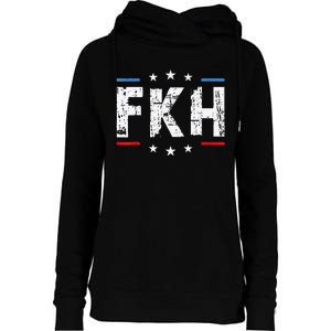 Fkh Political Humor F Kamala Harris Conservative Republican Womens Funnel Neck Pullover Hood