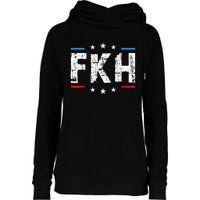 Fkh Political Humor F Kamala Harris Conservative Republican Womens Funnel Neck Pullover Hood