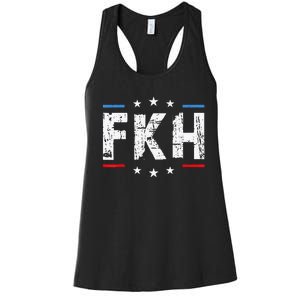 Fkh Political Humor F Kamala Harris Conservative Republican Women's Racerback Tank