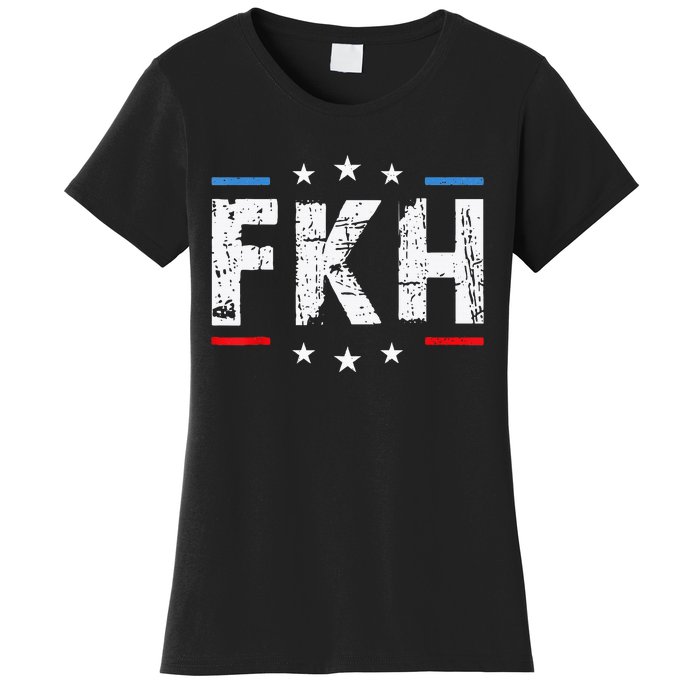 Fkh Political Humor F Kamala Harris Conservative Republican Women's T-Shirt