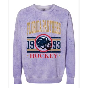 Florida Panther Hockey Team Supporter Colorblast Crewneck Sweatshirt