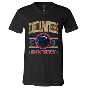 Florida Panther Hockey Team Supporter V-Neck T-Shirt