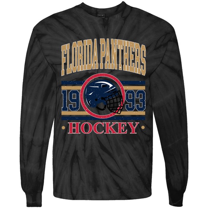 Florida Panther Hockey Team Supporter Tie-Dye Long Sleeve Shirt