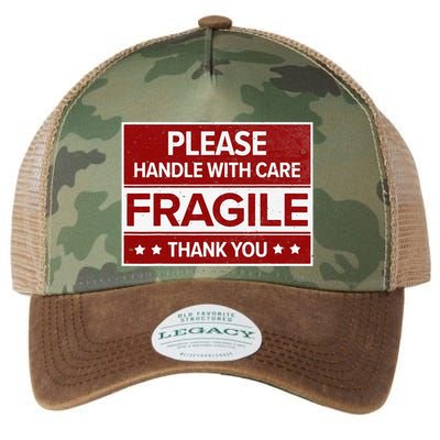 Fragile Please Handle With Care Sensitive Personality Legacy Tie Dye Trucker Hat