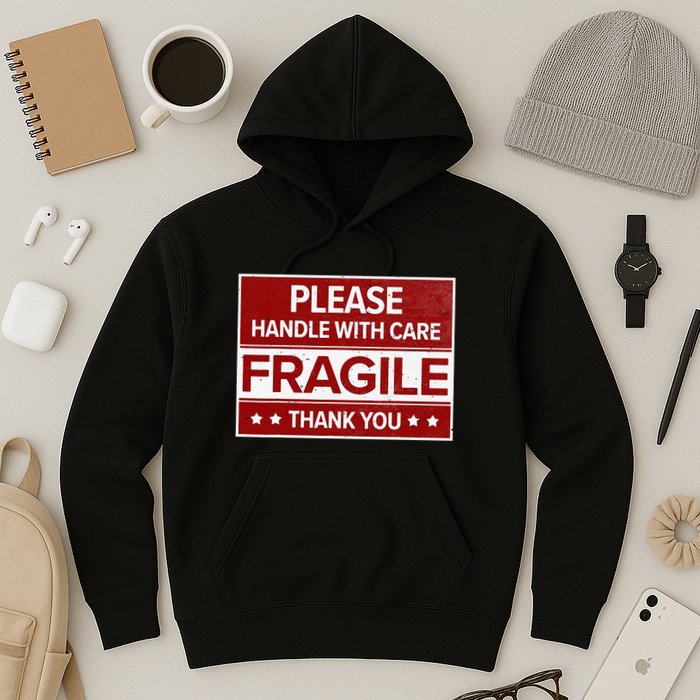 Fragile Please Handle With Care Sensitive Personality Hoodie