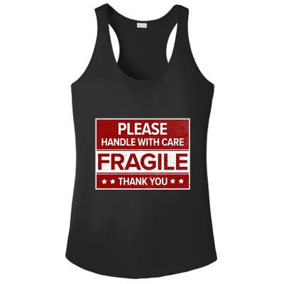 Fragile Please Handle With Care Sensitive Personality Ladies PosiCharge Competitor Racerback Tank