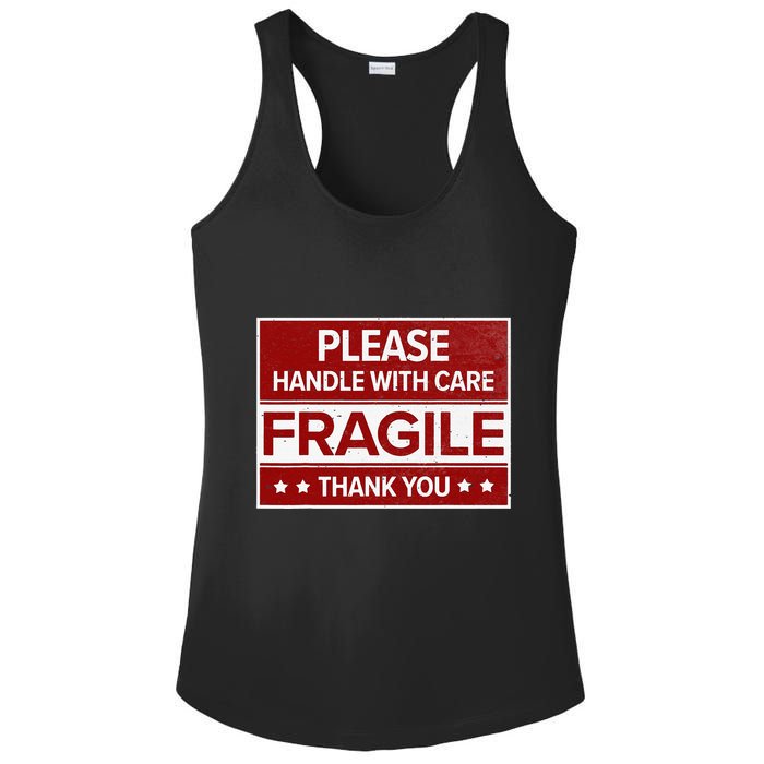 Fragile Please Handle With Care Sensitive Personality Ladies PosiCharge Competitor Racerback Tank