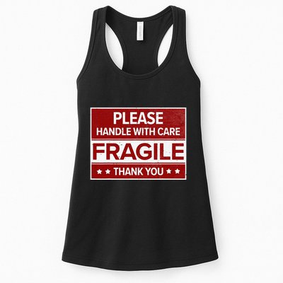 Fragile Please Handle With Care Sensitive Personality Womens Tank Top
