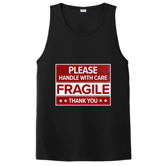 Fragile Please Handle With Care Sensitive Personality PosiCharge Competitor Tank