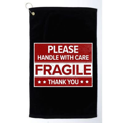 Fragile Please Handle With Care Sensitive Personality Golf Towel