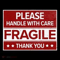 Fragile Please Handle With Care Sensitive Personality Crop Top