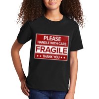 Fragile Please Handle With Care Sensitive Personality Kids T-Shirt