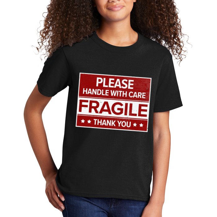 Fragile Please Handle With Care Sensitive Personality Kids T-Shirt