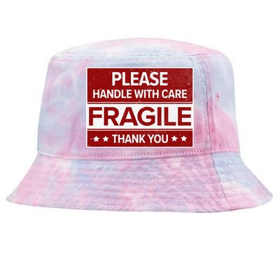 Fragile Please Handle With Care Sensitive Personality Tie-Dyed Bucket Hat