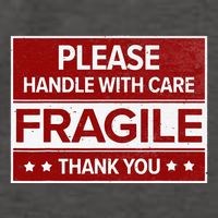 Fragile Please Handle With Care Sensitive Personality Vector Backpack