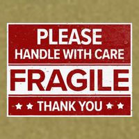 Fragile Please Handle With Care Sensitive Personality Garment-Dyed Women's Muscle Tee