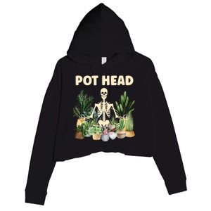 Funny Pot Head Skeleton Succulent Plant Lover Gardening Great Gift Crop Fleece Hoodie