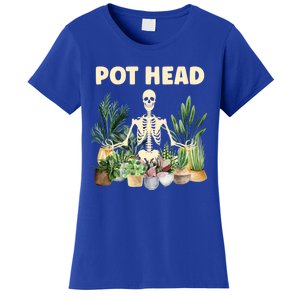 Funny Pot Head Skeleton Succulent Plant Lover Gardening Great Gift Women's T-Shirt