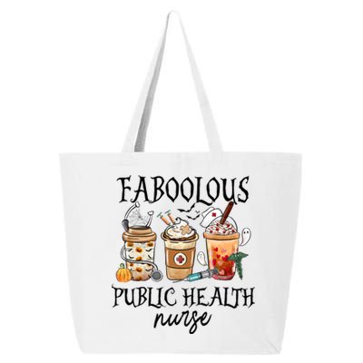 Faboolous Public Health Nurse Coffee Fall Halloween Costume Gift 25L Jumbo Tote