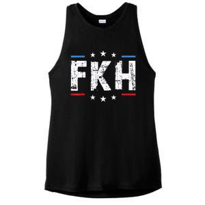 Fkh Political Humor F Kamala Harris Conservative Republican Ladies PosiCharge Tri-Blend Wicking Tank