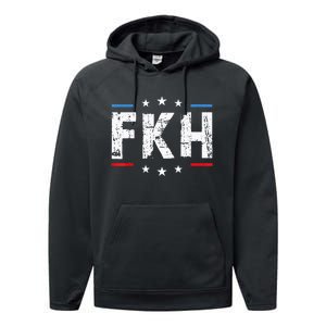 Fkh Political Humor F Kamala Harris Conservative Republican Performance Fleece Hoodie