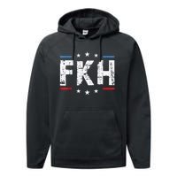 Fkh Political Humor F Kamala Harris Conservative Republican Performance Fleece Hoodie