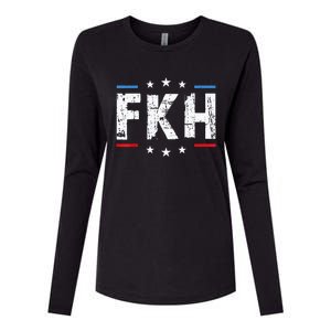 Fkh Political Humor F Kamala Harris Conservative Republican Womens Cotton Relaxed Long Sleeve T-Shirt