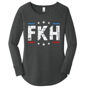 Fkh Political Humor F Kamala Harris Conservative Republican Women's Perfect Tri Tunic Long Sleeve Shirt