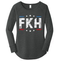 Fkh Political Humor F Kamala Harris Conservative Republican Women's Perfect Tri Tunic Long Sleeve Shirt