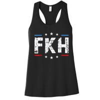 Fkh Political Humor F Kamala Harris Conservative Republican Women's Racerback Tank