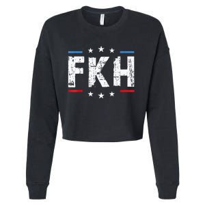 Fkh Political Humor F Kamala Harris Conservative Republican Cropped Pullover Crew