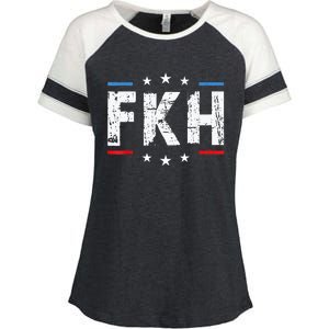 Fkh Political Humor F Kamala Harris Conservative Republican Enza Ladies Jersey Colorblock Tee