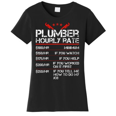 Funny Plumber Hourly Rates Plumber  Women's T-Shirt