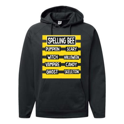 Funny Pun Halloween Costume For Teachers Spelling Bee Performance Fleece Hoodie