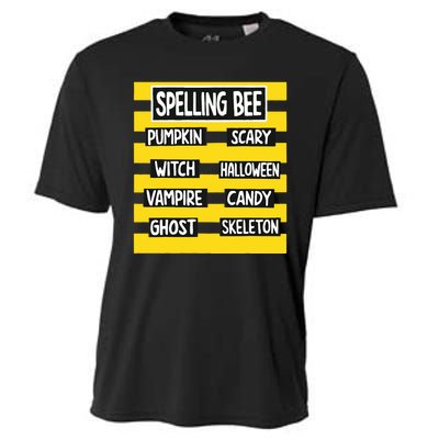 Funny Pun Halloween Costume For Teachers Spelling Bee Cooling Performance Crew T-Shirt