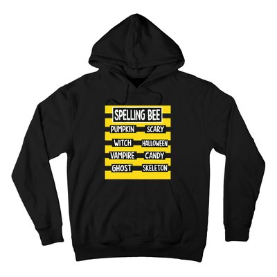 Funny Pun Halloween Costume For Teachers Spelling Bee Hoodie